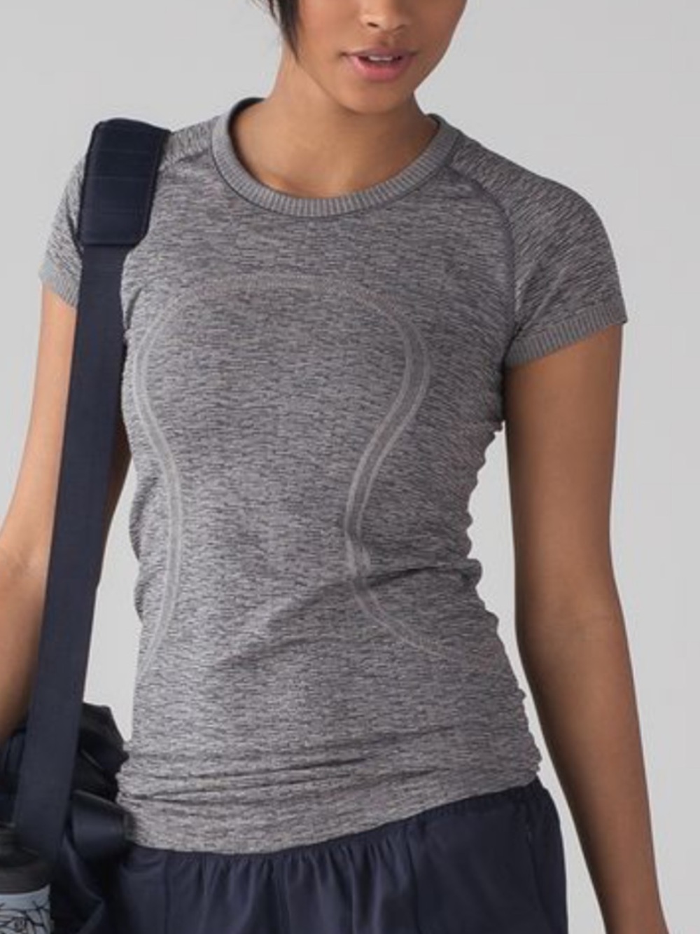Lululemon Swiftly Tech Short Sleeve Crew, Heathered Slate